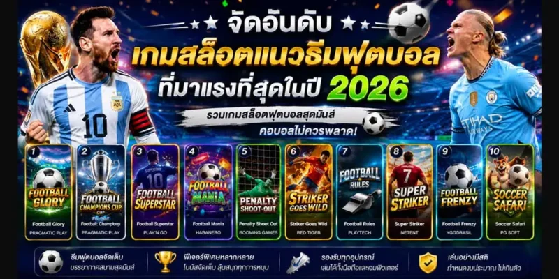 จัดอันดับเกมสล็อตแนวธีมฟุตบอล