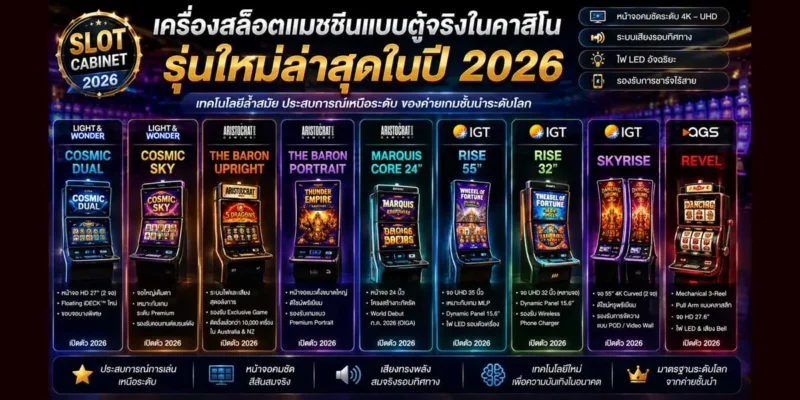 เครื่องสล็อตจริงใหม่ล่าสุด 2026